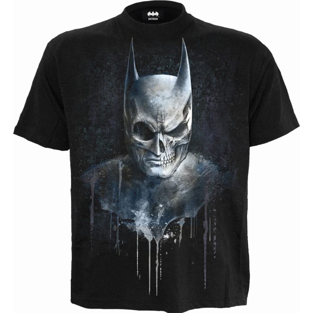 Spiral Batman - NOCTURNAL Mens T-shirt - Black